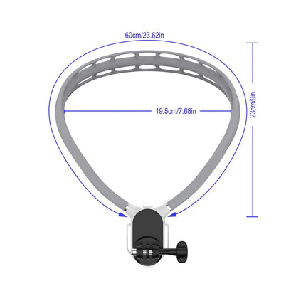 Magnetic Neck Mount - Adjustable Hands-Free Phone Holder for Vlogging, Compatible with iPhone 15/14/13/12 Series