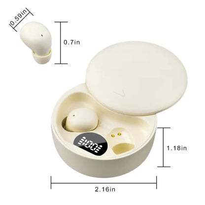 Mini Invisible Headphones Bluetooth 5.4 True Wireless In-Ear Earphones Sport Audio Earbud Audifonos Bluetooth Wireless Headphones Noise Cancelling Headphones Gamingheadset
